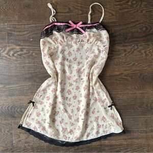 Betsey Johnson x Forever 21 Babydoll Lace and Floral Bow Dress